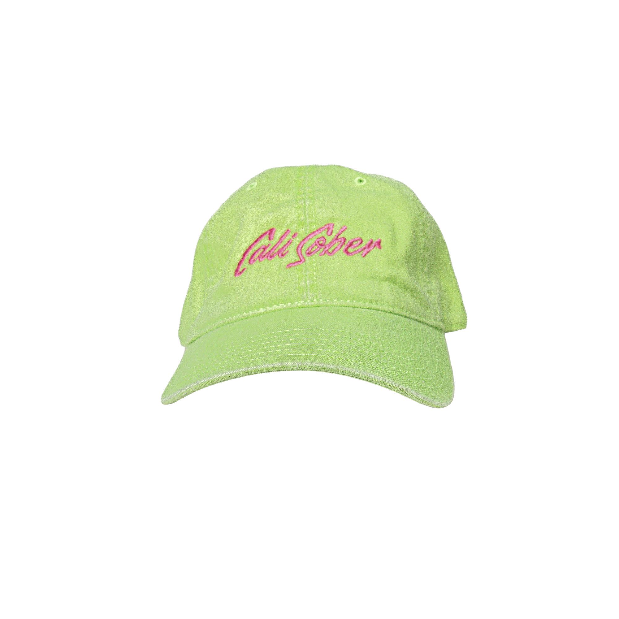 Cali Sober Neon Green Dad Hat