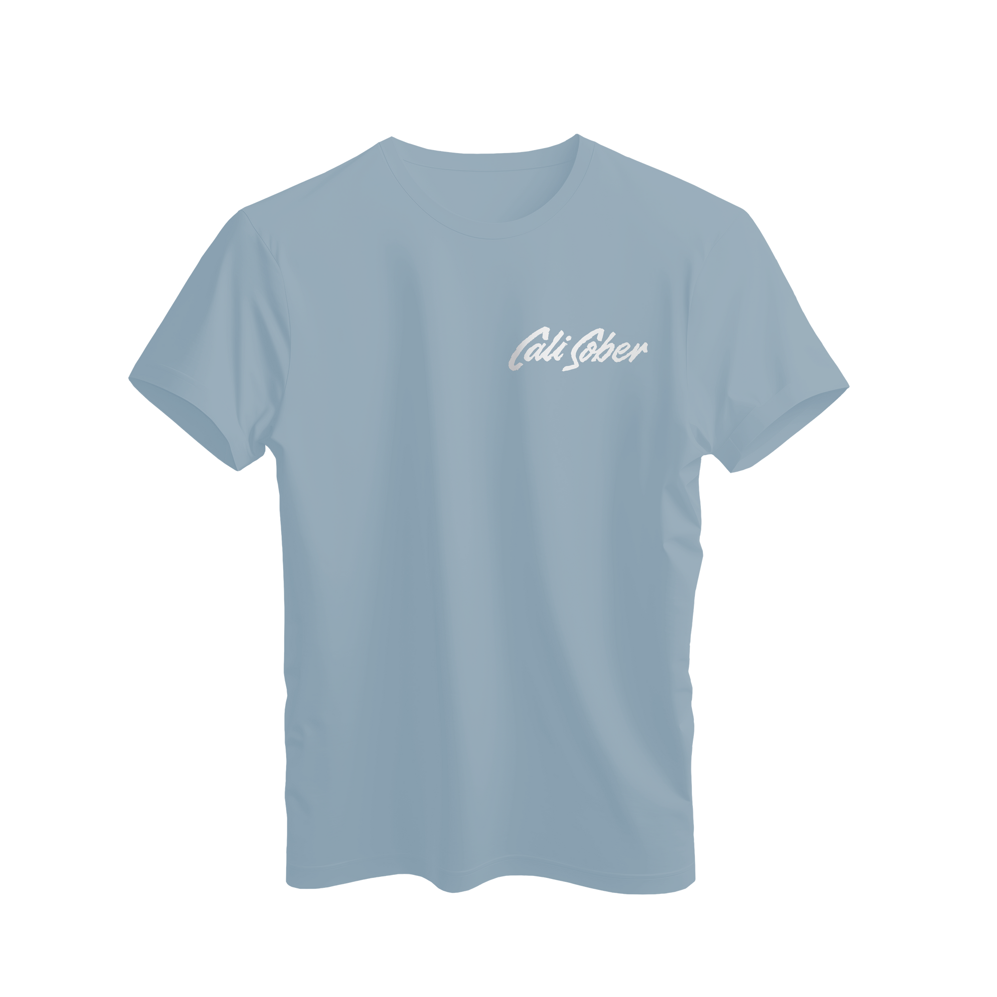 Cali Sober Logo Blue Tee