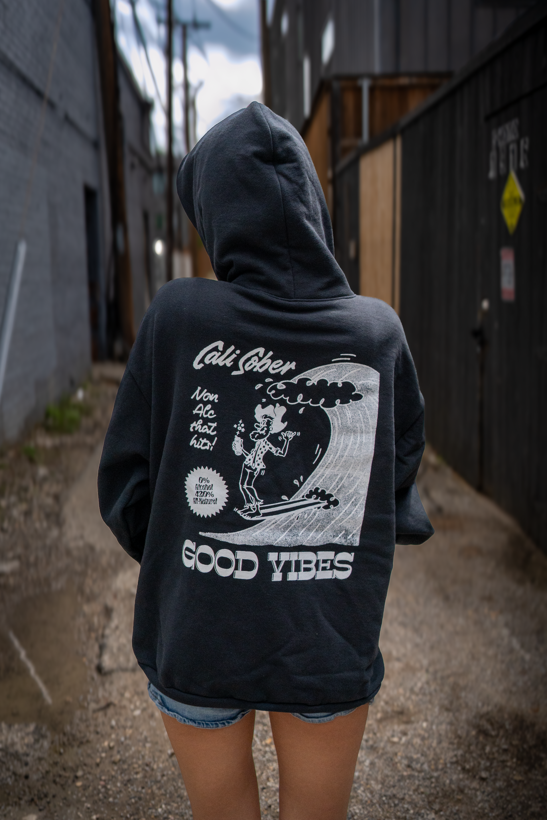 Cali Sober Surfer Hoodie